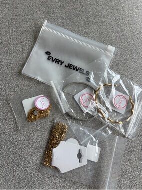 Evry Jewels Gold & Silver Bangle and Chain Set